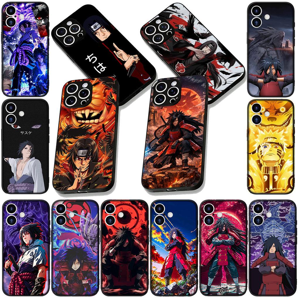Cover for Apple iPhone 17 16 14 15 Pro Max Plus 15+ 16E XR ProMax Air + Coque Phone Case Madaras Narutos Sasuke Uchiha Itachi