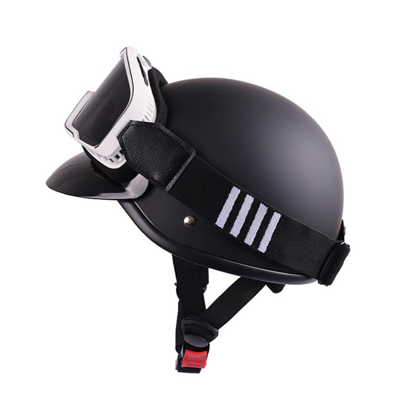Retro motorcycle half helmet, scoop helmet cruising motorcycle helmet, all year round unisex