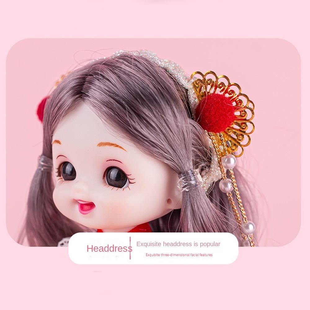 Little Princess Ancient Dress Bjd Doll Hanfu Princess 17cm Hanfu Princess Dolls Girl Toys