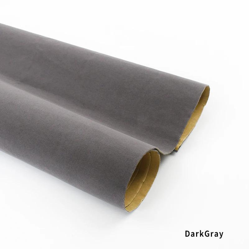 45/90*145cm 1.2mm Thick Self-adhesive Velvet Fabric Automotive Interior Furniture Decoration Scratch Resistant Plush Fabrics