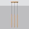 Pastel 3L gold pendant lamp