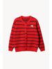 Family Zodiac Sweaters: Year of the Horse Knitwear - Men's Striped Round Neck & Women's Cardigan for Autumn/Winter