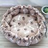 Practical Cloth Winter Cat Kennel Soft Warm Cat Soft Bed Round Cat Pumpkin Nest Dogs