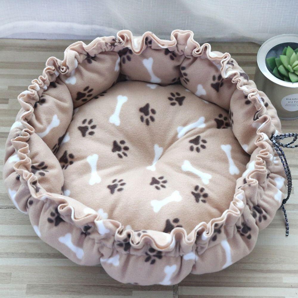 Practical Cloth Winter Cat Kennel Soft Warm Cat Soft Bed Round Cat Pumpkin Nest Dogs