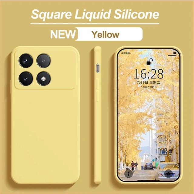 For Xiaomi Mi Poco X6 Pro X6 5G Case Liquid Silicone Phone Cases For Xiaomi Poco X6 Pro X6 Pro PocoX6 Pro 5G Protect Soft Cover