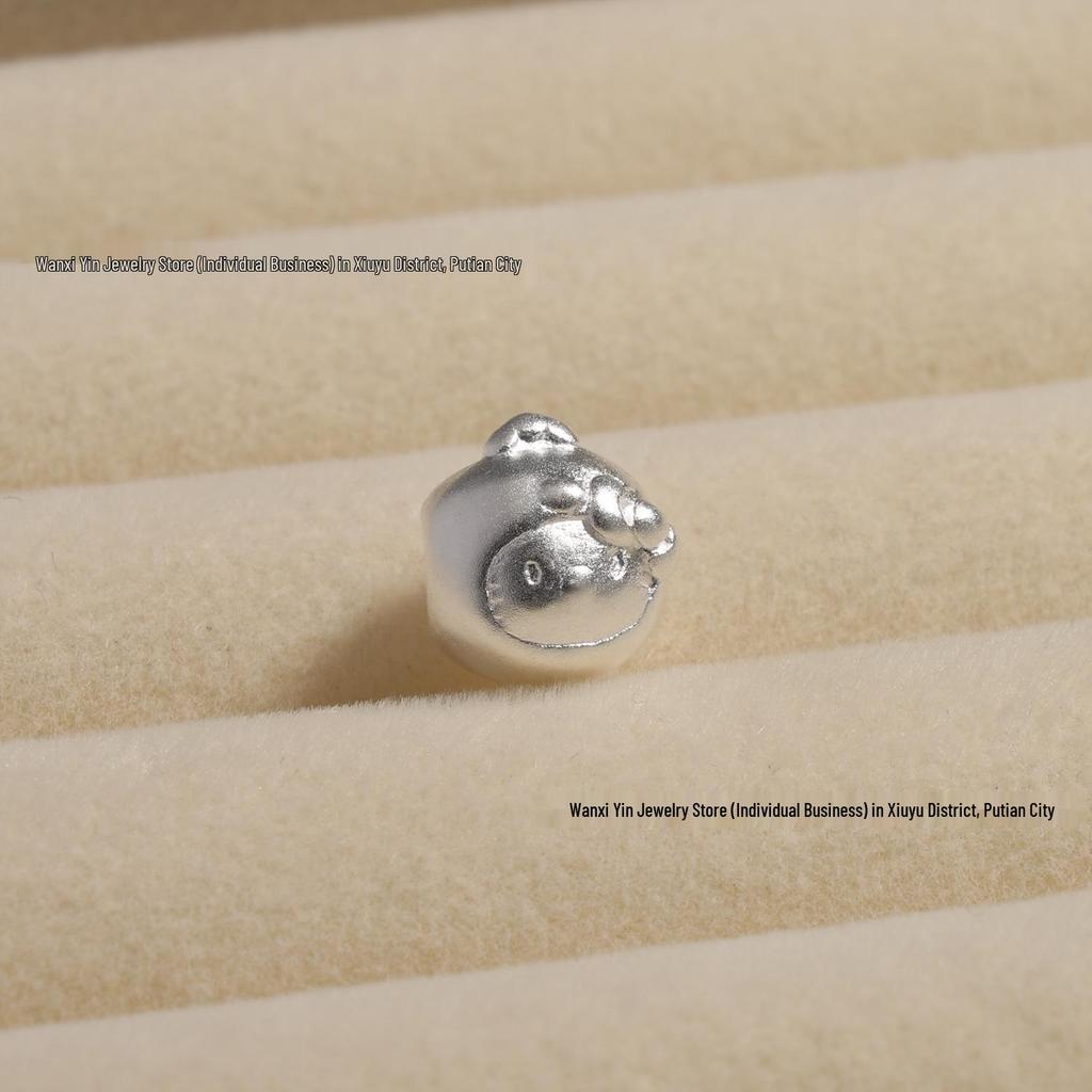 Sterling Silver Zodiac Animal Spacer Beads: Horse & Sheep DIY Beading Materials for Handmade Bracelets