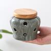 Ceramic Kitchen Storage Jar Food Storage Ventilation Spice Storage Jar with Lid Dried Chili Pepper Ventilation Storage Tank