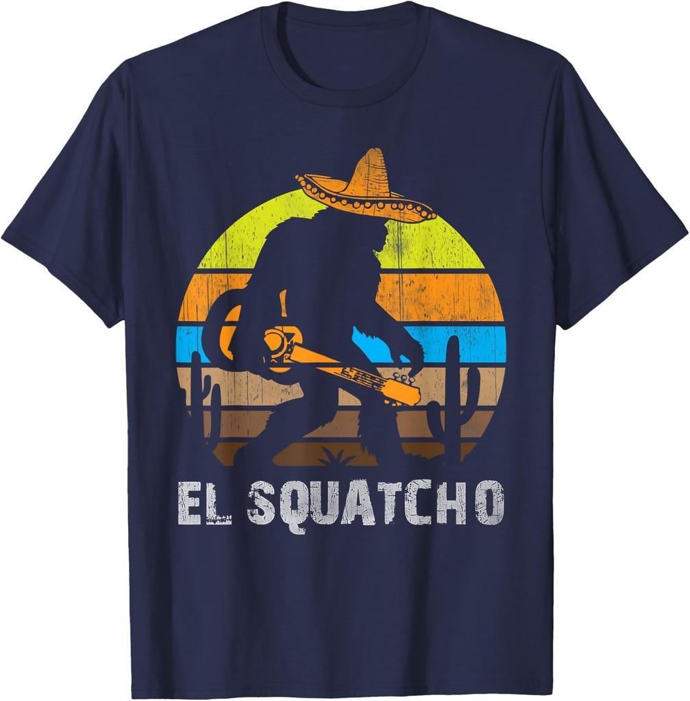El Squatcho Bigfoot Sasquatch Design Funny Unisex T-Shirt
