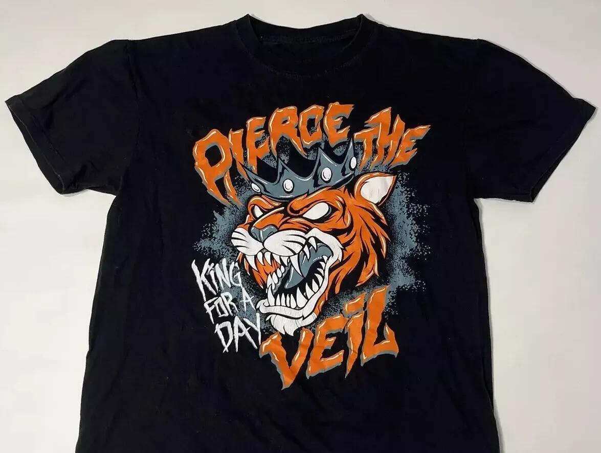 Vtg Pierce The Veil Band Album Music Cotton Black S-5XL Unisex Tee Shirt S