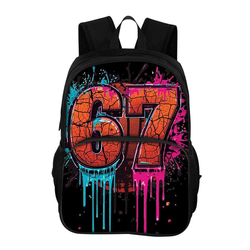 

67 Six Seven 6-7 Funny Kids Backpack Boys Girls Cartoon School Bag Children Backpack Kids Orthopedic Backpack Mochila
