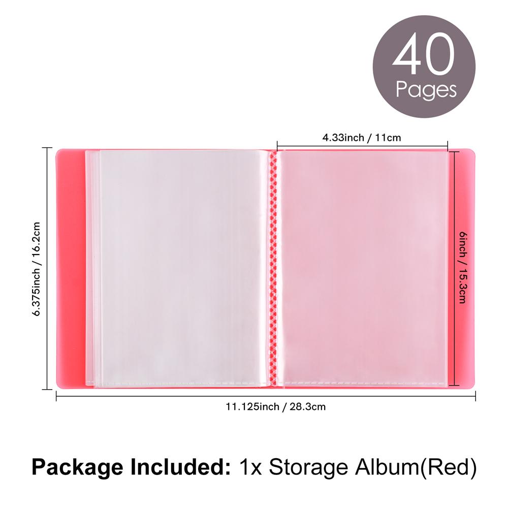 

A6 40 страниц Альбом для хранения фотографий с прозрачными наклейками, Прозрачный пакет для хранения вырубок и штампов, Прозрачные пластиковые папки, Штампы для вырубки