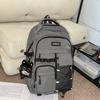 Schoolbag trendy cool tooling neutral style fashion schoolbag male high school college student large capacity spine protection commuter backpack