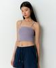 Woman Women'S Crop Tube Bra Top [Purple Grey]
