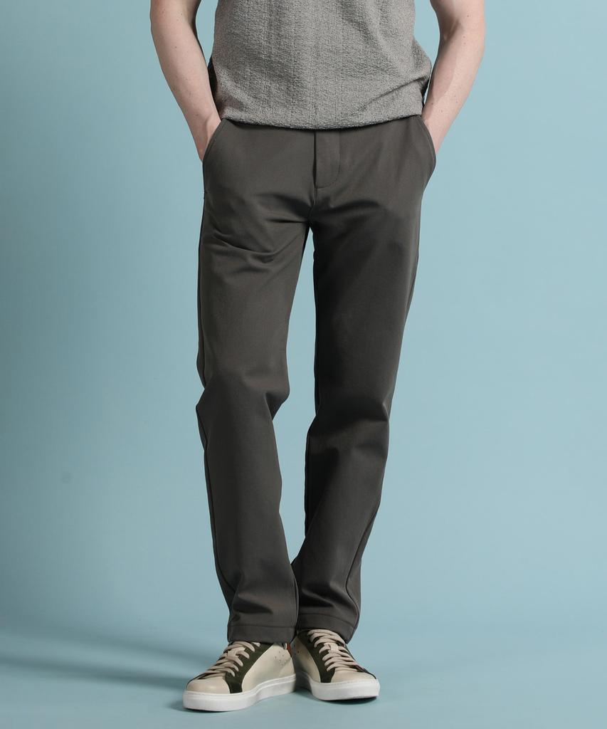 PANICALE Charcoal Basic Poly Chino Pants