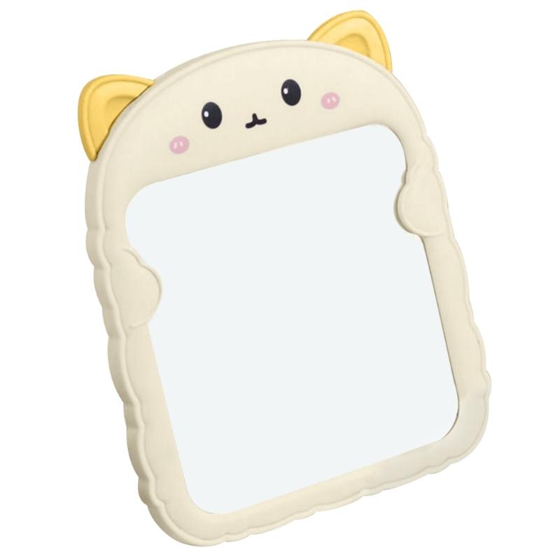 Cartoon Dressing Mirror Cute Cat Bear Makeup Mirrors Table Desktop Mirror for Women Girls Dormitory Dressing Mirrors