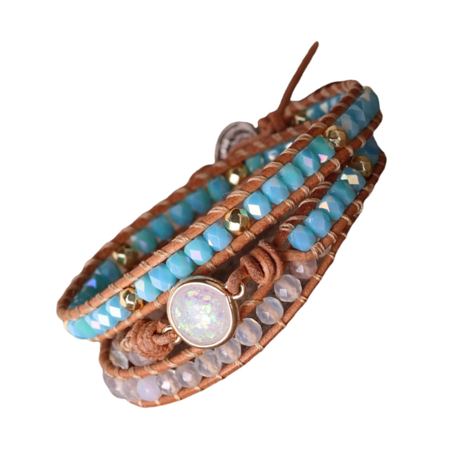 

Браслет из бусин в богемном стиле ручной работы, Модный браслет из богемных бусин, Элегантная цепочка на запястье, Подходит для повседневных случаев