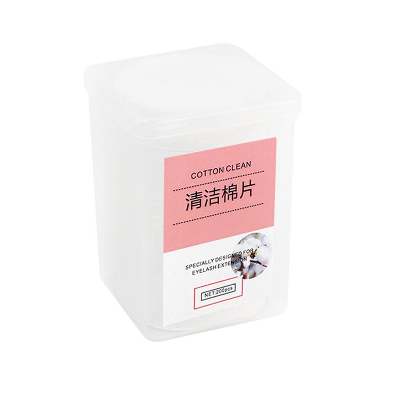 Eyelash Extension Glue Remover Wipes - Boxed Cotton Pads for Cleaning
