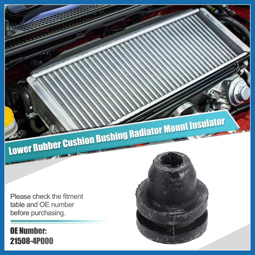 2pcs Lower Rubber Cushion Bushing Radiator Mount Insulator for Nissan Frontier 1998-2015 for Nissan Pathfinder 1996-2006 for Nissan 350Z 2003-2009