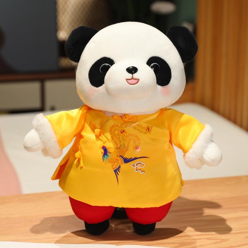 

Китайский стиль кукла панда плюшевая игрушка милый гигантский кукла панда кулон детский подарок на день рождения зоопарк 11cm