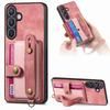 Wristband Cards Solt Leather Wallet Case For Samsung Galaxy S24 Ultra S23 S22 Plus S21 FE A04 A14 A24 A34 A54 A15 A25 A72 A73