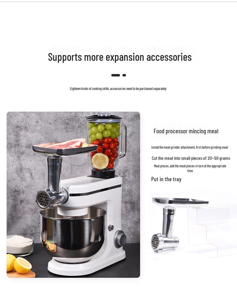 8L Multifunctional Kitchen Machine: Small Household Stand Mixer & Dough Kneader
