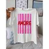 AMORE Gestreiftes Kunstmuster Sommer Outfits Damen Lässig Rundhals Kurzarm Damen T-Shirt Tops