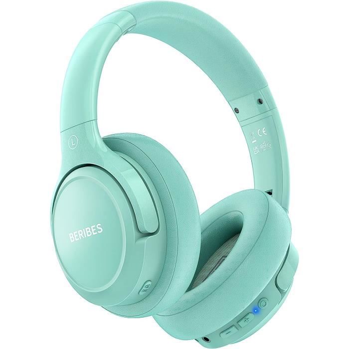 Casque Bluetooth - BERIBES - Modèle Sans Fil - 65 H Autonomie - 6 Modes EQ - Circum-aural