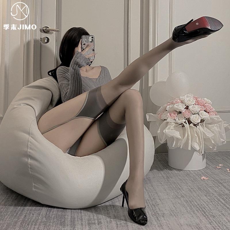 Sex Underwear One-piece Suspender Socks Lace Over Knee Stockings Pure Desire One-piece Suspender Stockings Women's Stockings