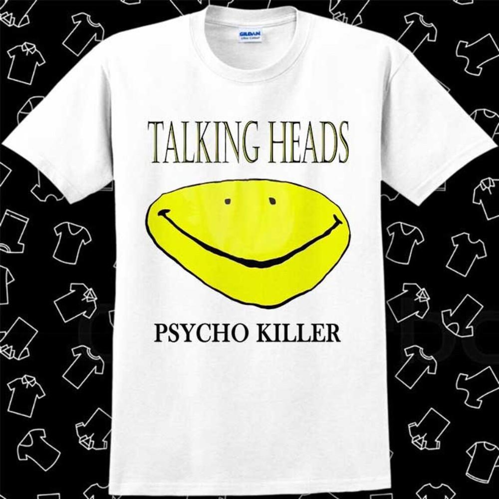 Talking Heads Psycho Killer Retro 70s T Shirt Meme Gift Funny Unisex tee