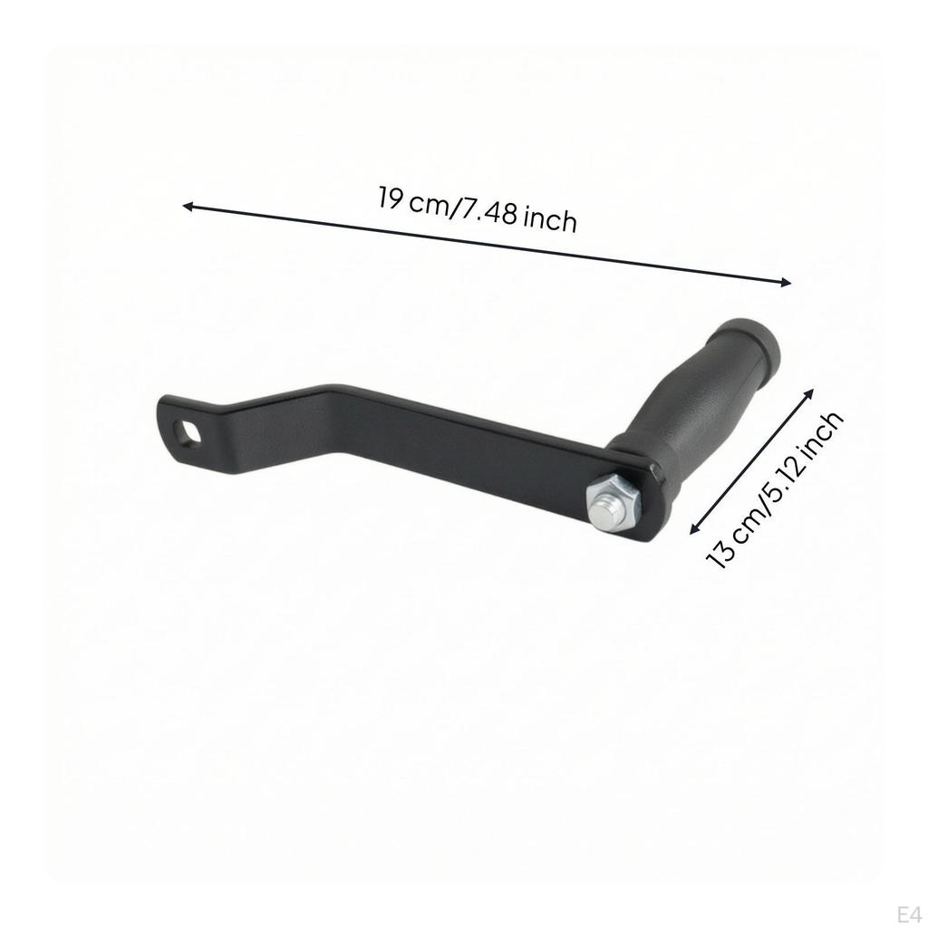 Hand-Cranked Winch Crank Handle Sturdy with Rubber Grip
