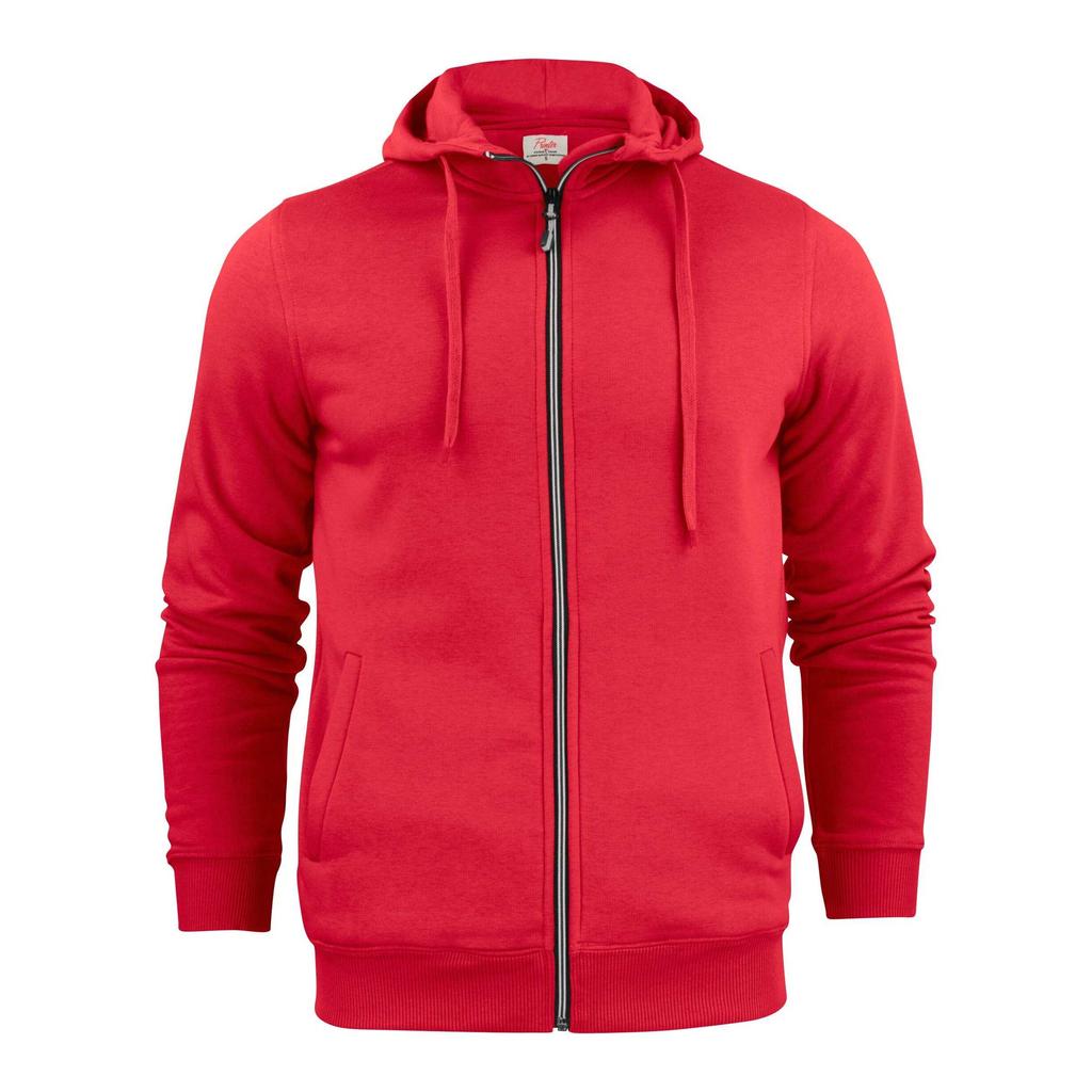 Printer Mens Plain Full Zip Hoodie