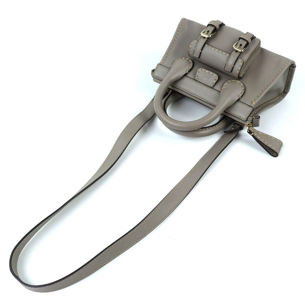 Excellent Chloe Shoulder Bag EDITH MINI BAG 2WAY handbag gray CHC21WS451F43053 Used