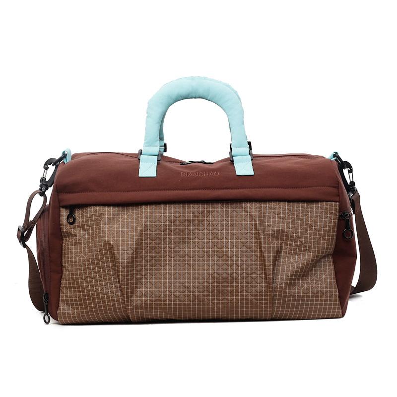 

Fitness bag dry and wet separation swimming sports bag women s storage outdoor bag training bag large capacity portable travel bag men темно-коричневого кольору