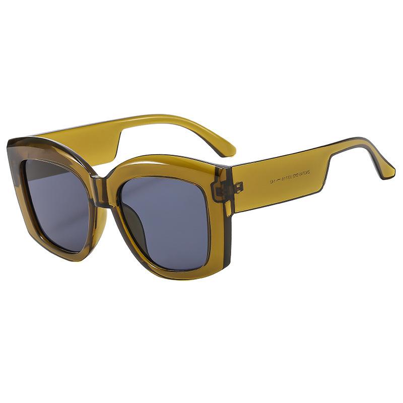 

Stylish Square Large Frame Women S Wide Legs Olive Green Sunglasses Men S Sunglasses Uv400 Other