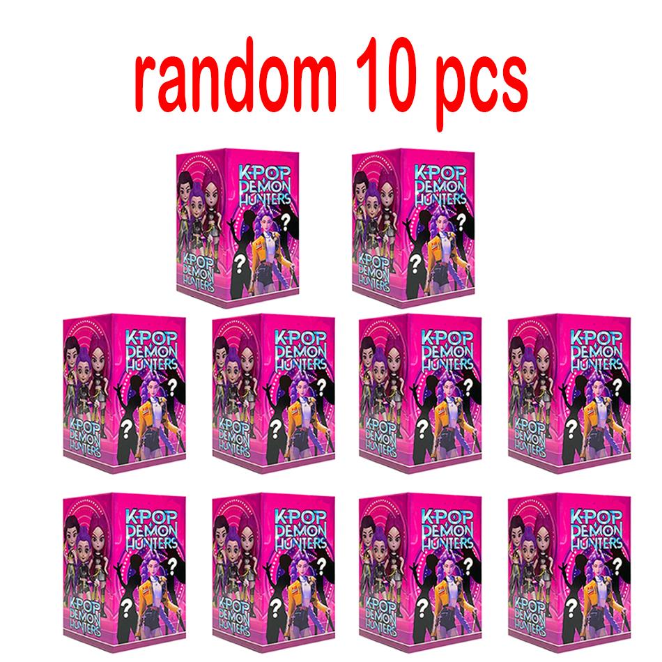 1-12pcs KPop Devil Hunter Doll Vinyl Toy Rumi Mira Zoi Character Vinyl Mask Blind Box Ornament Toy Birthday Gift