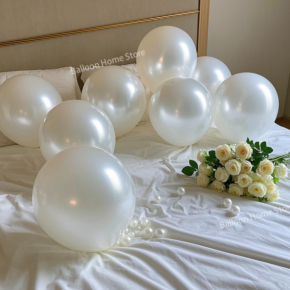 

50/100pcs Pearl White Balloons 5/10/12inch White Balloon Decoration Happy Birthday Party Wedding Anniversary Balloon Decoration 5inch 50pcs жемчужина белый