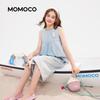 MOMOCO Boy's Summer Thin Denim Two-piece Set