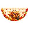 Thanksgiving Fan Flag Fall Bunting for Outside, 1.5 x 3ft Turkey Pumpkin Maple Outdoor Decorative Fans Leaf Pattern Hanging Banner, Harvest