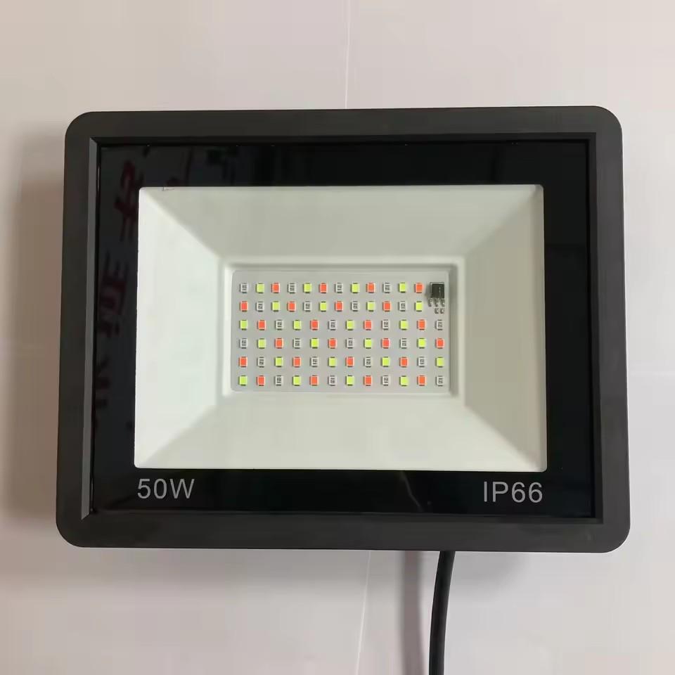 Rgb Spotlight For Street 110V 220V 30W 50W 100W Led Color Changing Rgb Flood Light Outdoor Projector Reflector Rgb Floodlight