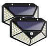 1-4Pcs 100 LED Solar Wall Light Outdoor Solar Lamp PIR Motion Sensor Solar Powered Sunlight Street Lantern for Garden Decoration