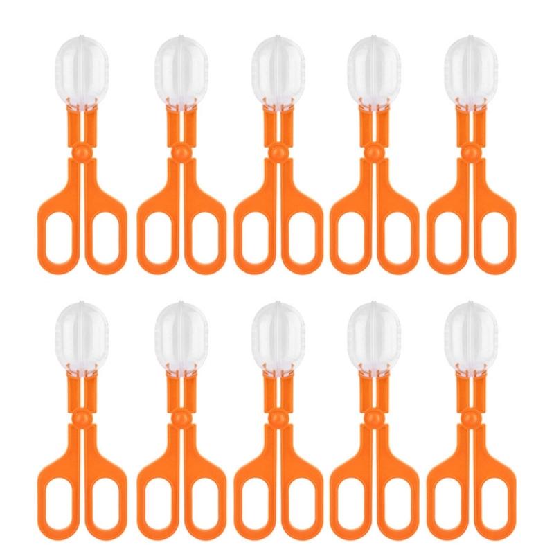 10lots Large Spiders Insect Catcher Tweezer Clamp Tongs Children Educational Toy for Various Pet Households