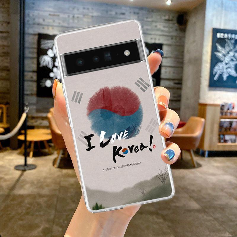 Für Google Pixel 10 Pro Klare Handyhülle Pixel 9 Pro XL Pixel 8 Pro 9A 8A 7A 7 6A 6 Pro Weiche TPU-Abdeckung Koreanischer Buchstabe For Pixel 10 Pro