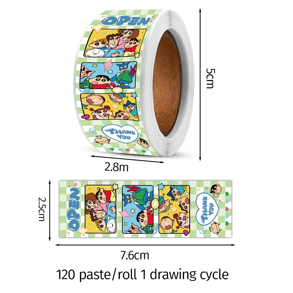 Festive Halloween & Christmas Sticker Roll for Gift Packaging and Crafting