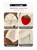 Girls' Ruffle-Trim Hooded Windbreaker - Strawberry Spring/Autumn Jacket