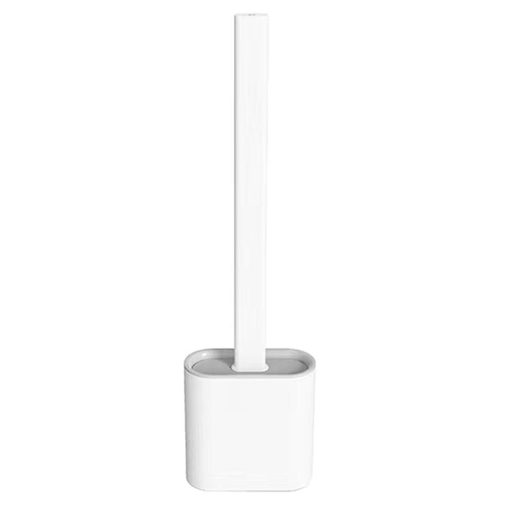 Silicone Toilet Brush with Holder Deep Cleaner Silicone Toilet Brush Set Wall Mounted with Quick Drying Holder Set for Bathroom White Silicone Toilet Brush with Holder Deep Cleaner Silicone Toilet Brush Set Wall Mounted with Quick Drying Holder Set for Bathroom White