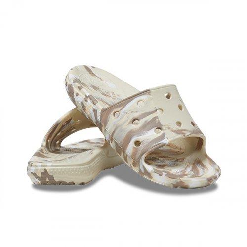 Crocs Gemeinsamer Klassiker Crocs Marmorierter Slide Bom 23susl206879