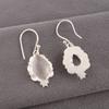Natural Selenite Gemstone 925 Sterling Silver Handcrafte Jewelry Women's Earring EE-163-44