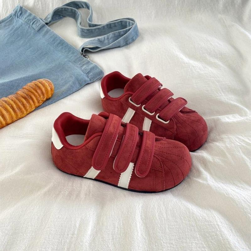 

Ретро Кроссовки на толстой подошве на липучках, Немецкие тренировочные туфли, Кеды, Самые продаваемые Нишевые и Универсальные туфли 40 красный