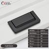 128mm Home Hotel Italian Aluminium Alloy Black Color Furniture Handles Drawer Kitchen Cabinet Bookcase Hardware Cabinet Pulls