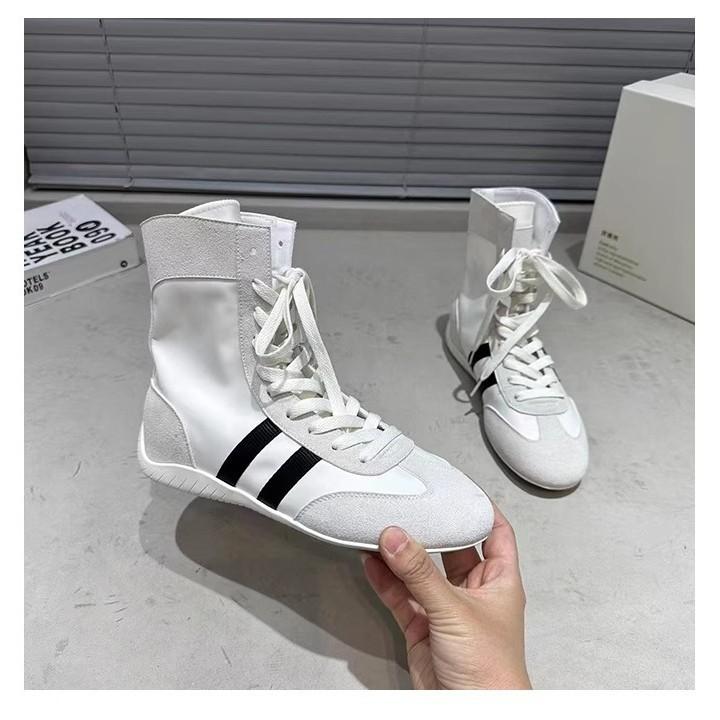 Retro runder Kopf vielseitige innere Erhöhung Schnür-Sport-Kurzstiefel Damen 2025 neue lässige vielseitige Martin-Stiefel deutsche Trainingsschuhe